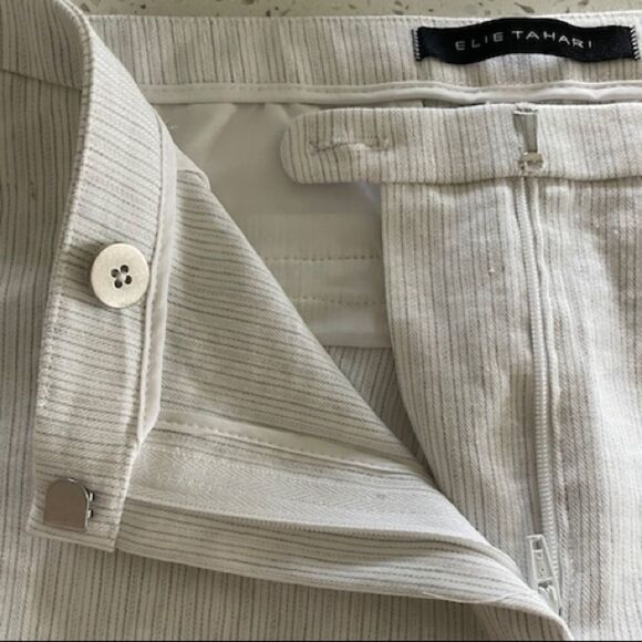 Elie Tahari Pin Stripe Pants - Picture 4 of 8